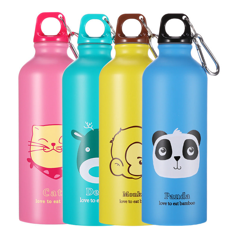 Stainless Steel Sports Bottle 500ml Outdoor Sports Water Cup For Children