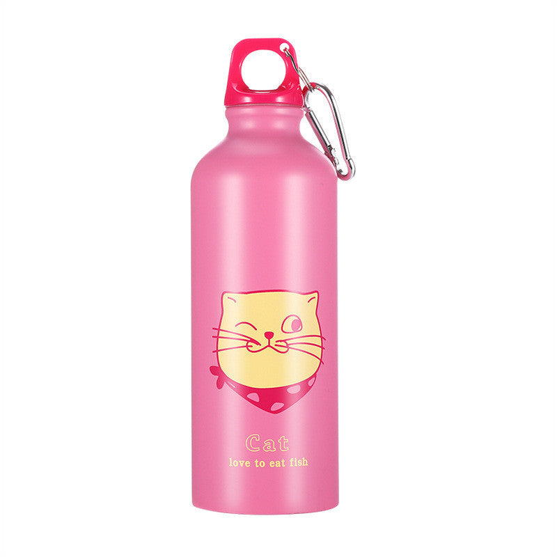Stainless Steel Sports Bottle 500ml Outdoor Sports Water Cup For Children